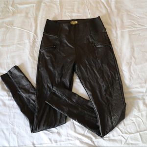 Faux leather leggings